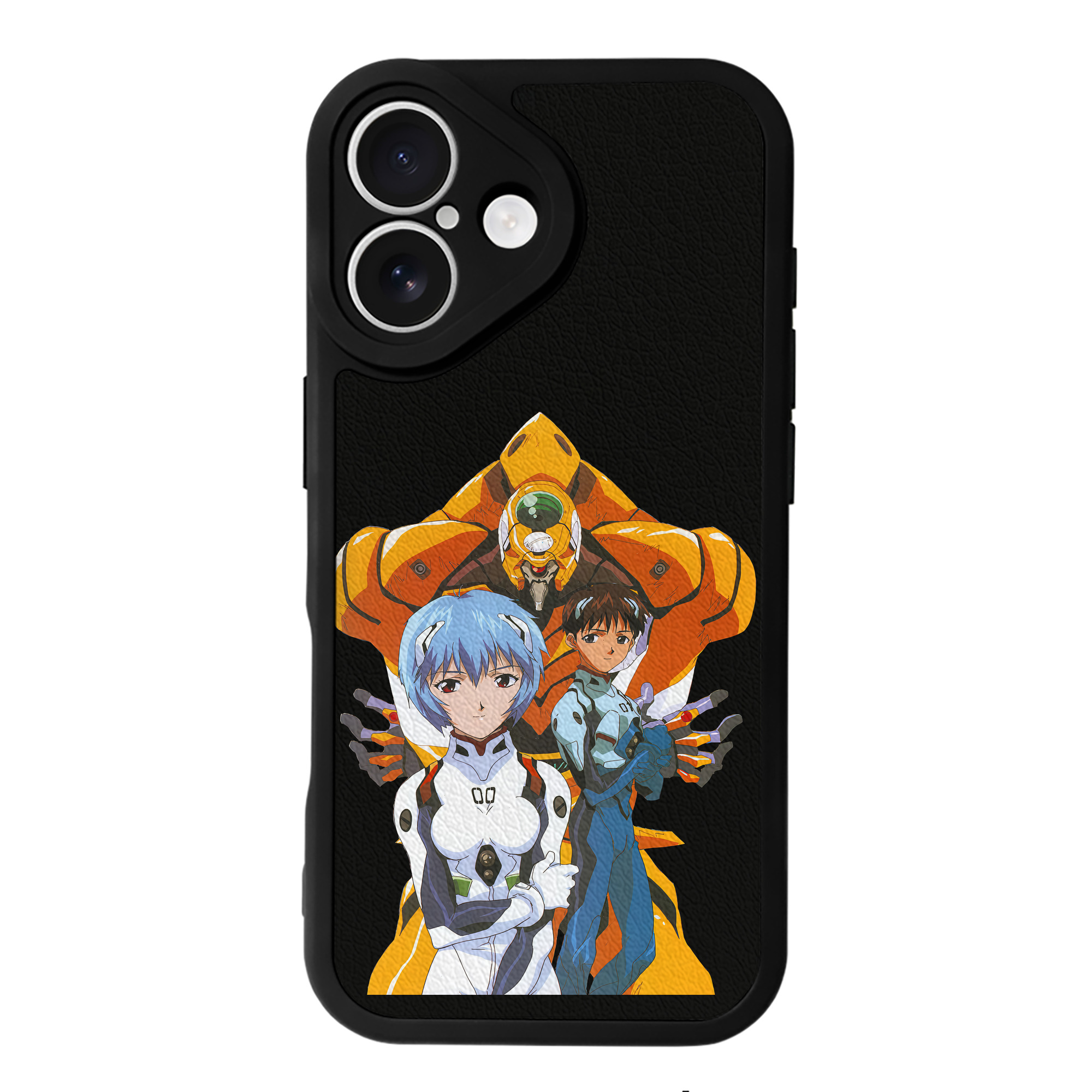 （画像用） EVA 新世紀エヴァンゲリオン 【iPhone 16シリーズ対応】シリコンスマホケース（レザー調） 材質：シリコン
